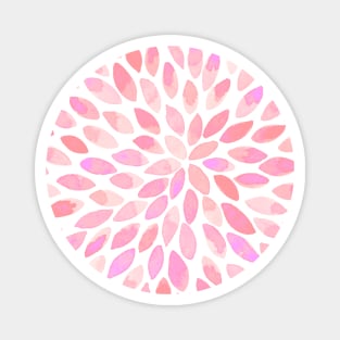 Watercolor brush strokes - pastel pink Magnet